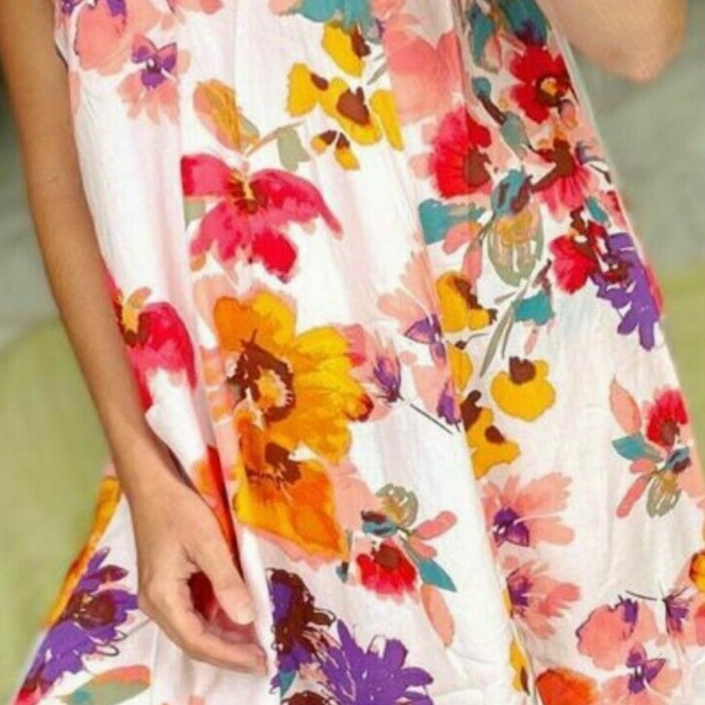 NWOT MULTICOLORE MAXI DRESS 🌸 - Picture 5 of 13